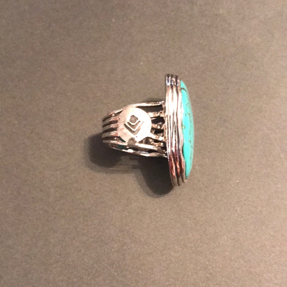 SILPADA 🌟SIZE 8🌟Silver & Tumbled Turquoise Ring - Picture 5 of 8